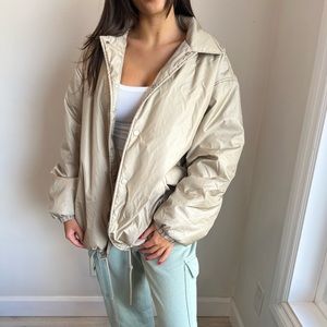 Aritzia Beige Lightweight Packable Jacket